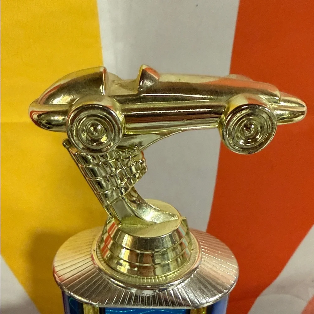 Blue and Gold car Trophies-assorted